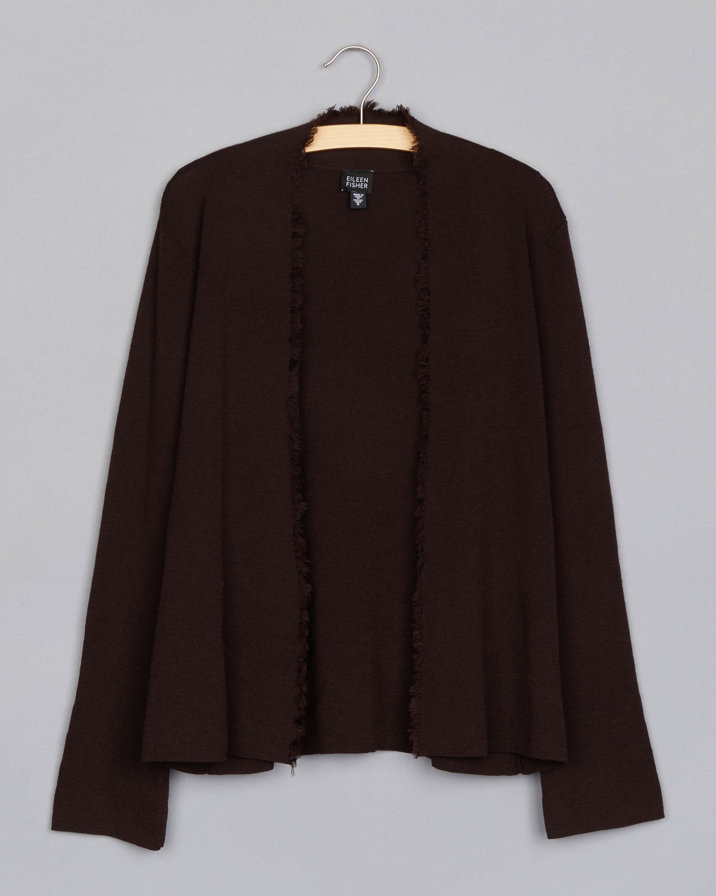 Washable Wool Crepe Cardigan