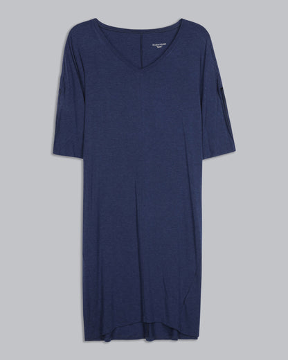 Stretch Viscose Jersey Melange Dress