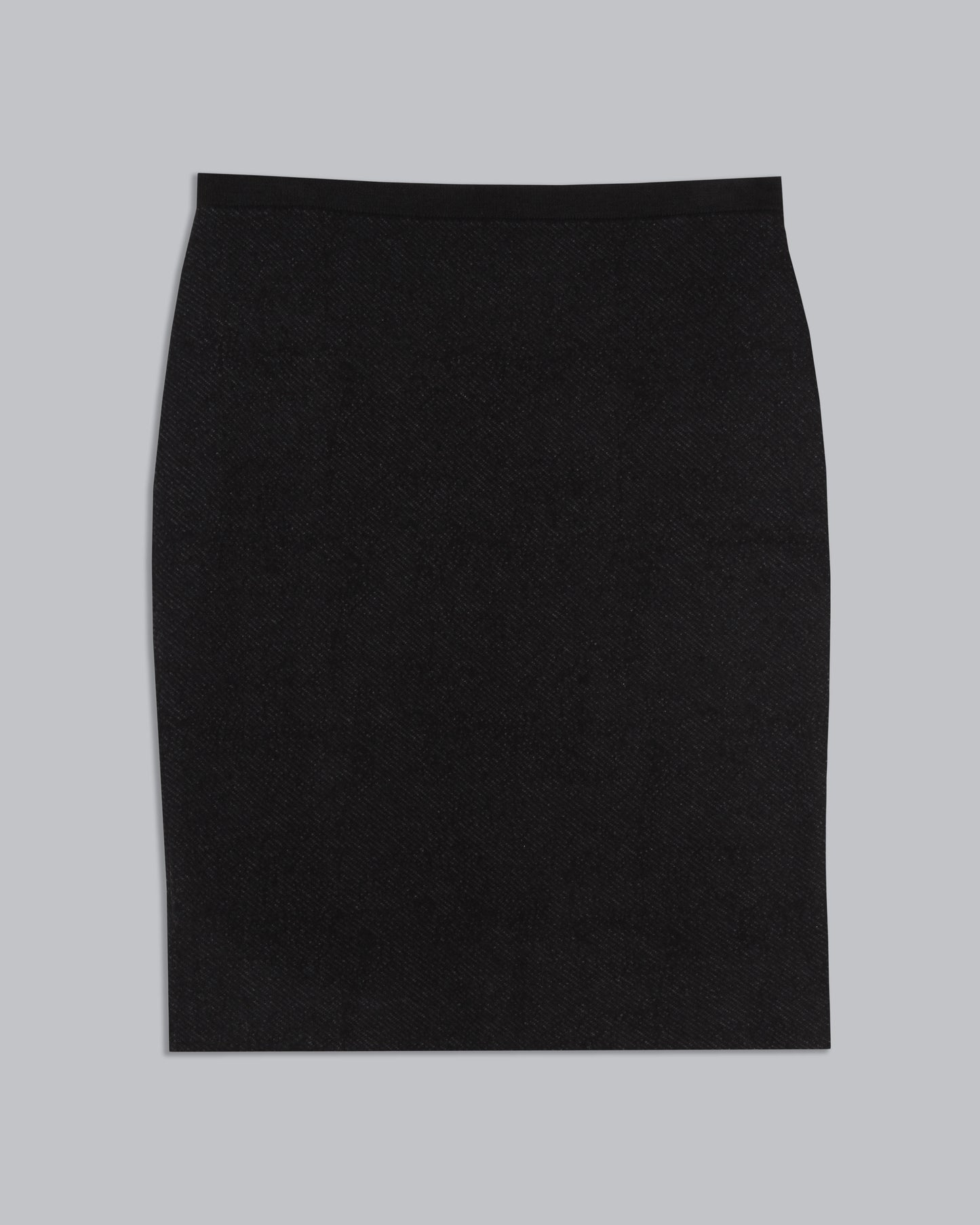 Felted Merino Cotton Diagonal Jacquard Skirt