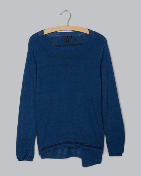 Linen Crepe Knit Pullover