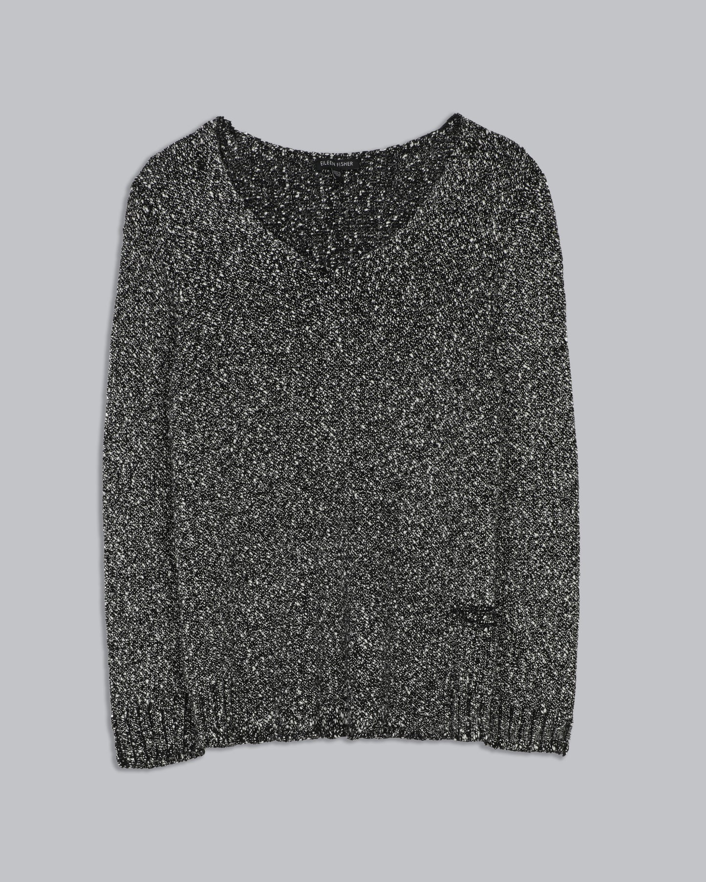 Wrapped Cotton Nubble Pullover