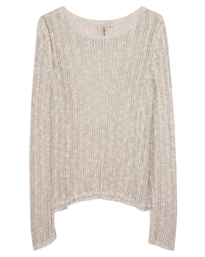 Viscose Shimmer Slub Pullover