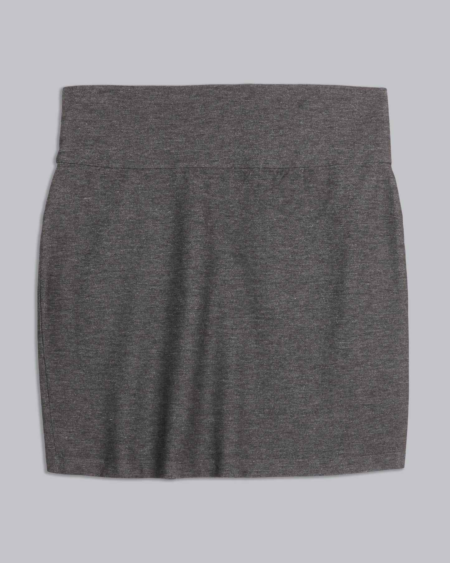 Washable Stretch Crepe Melange Skirt