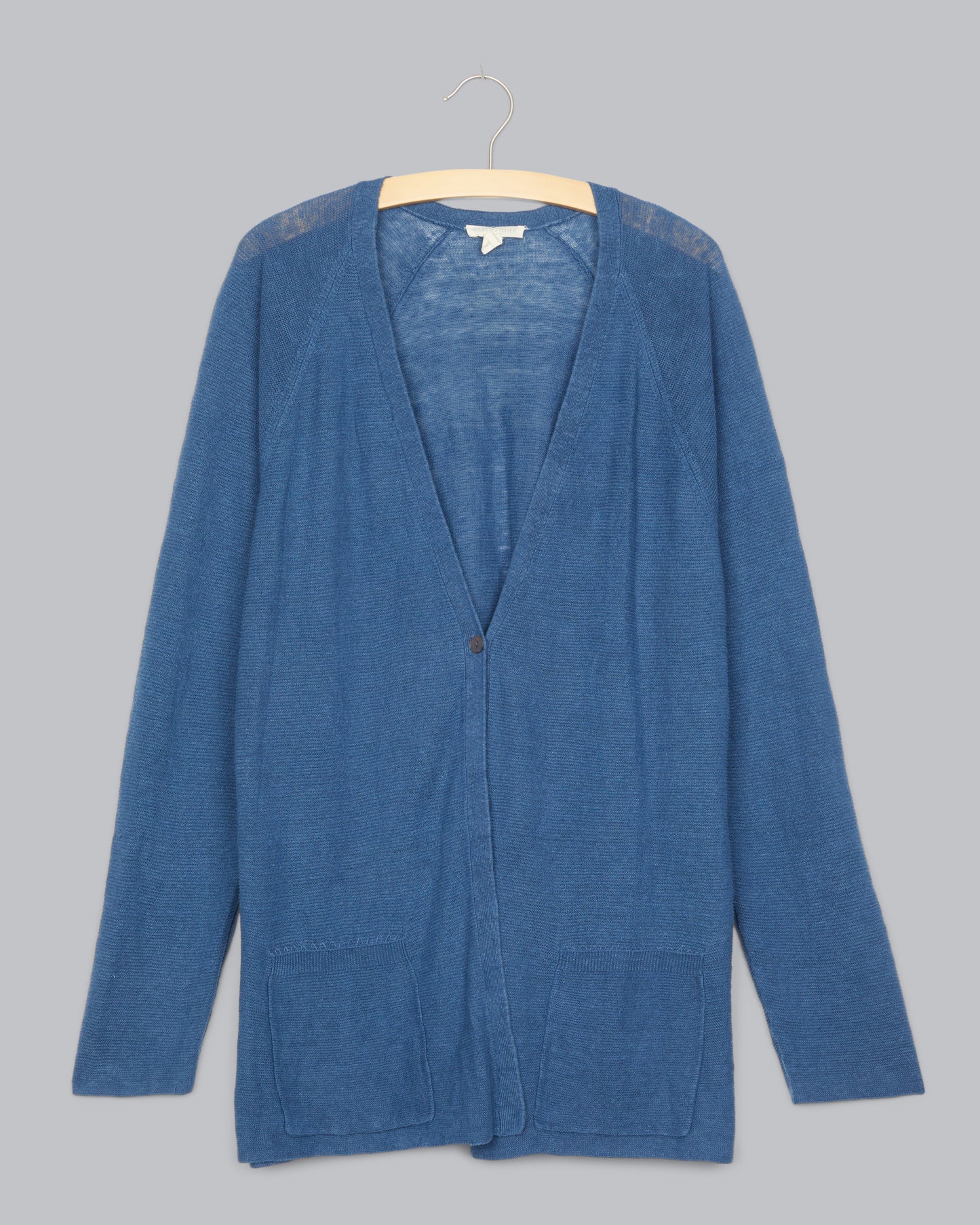 Fine Gauge Organic Linen Links Cardigan