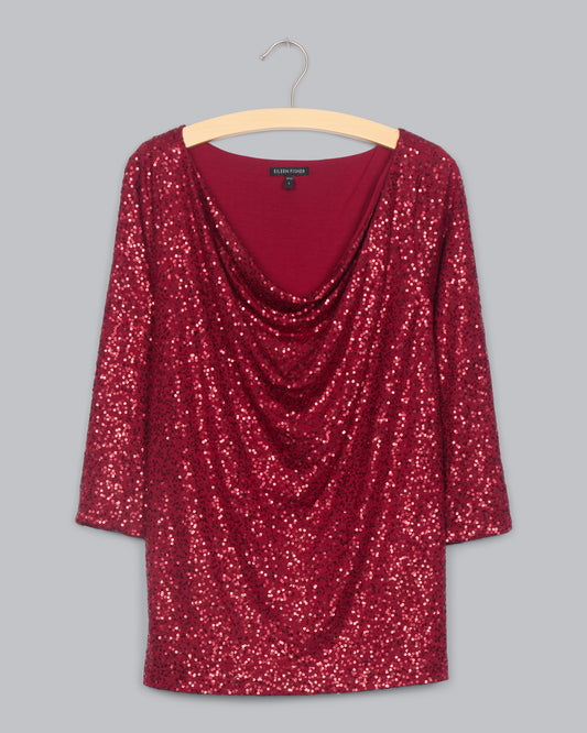Sequin Stretch Blouse