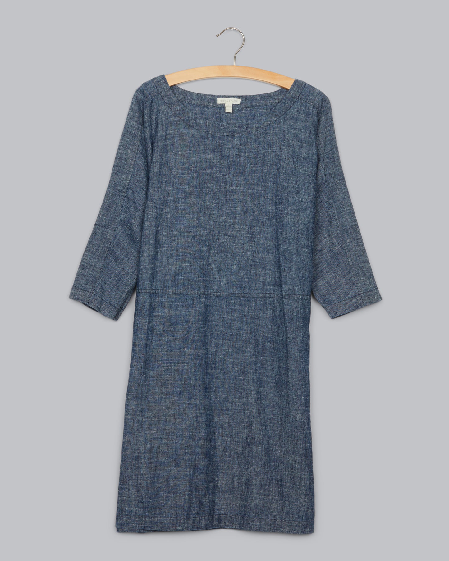 Hemp & Organic Cotton Chambray Dress Eileen Fisher Renew Hemp & Organic Cotton Chambray Dress Eileen Fisher Renew