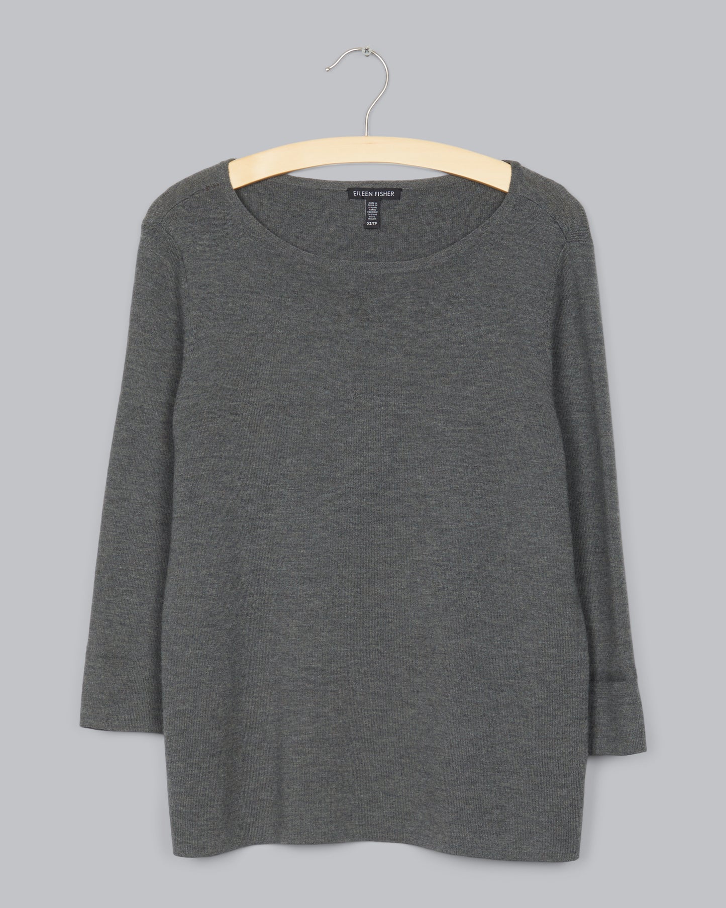 Washable Wool Crepe Pullover
