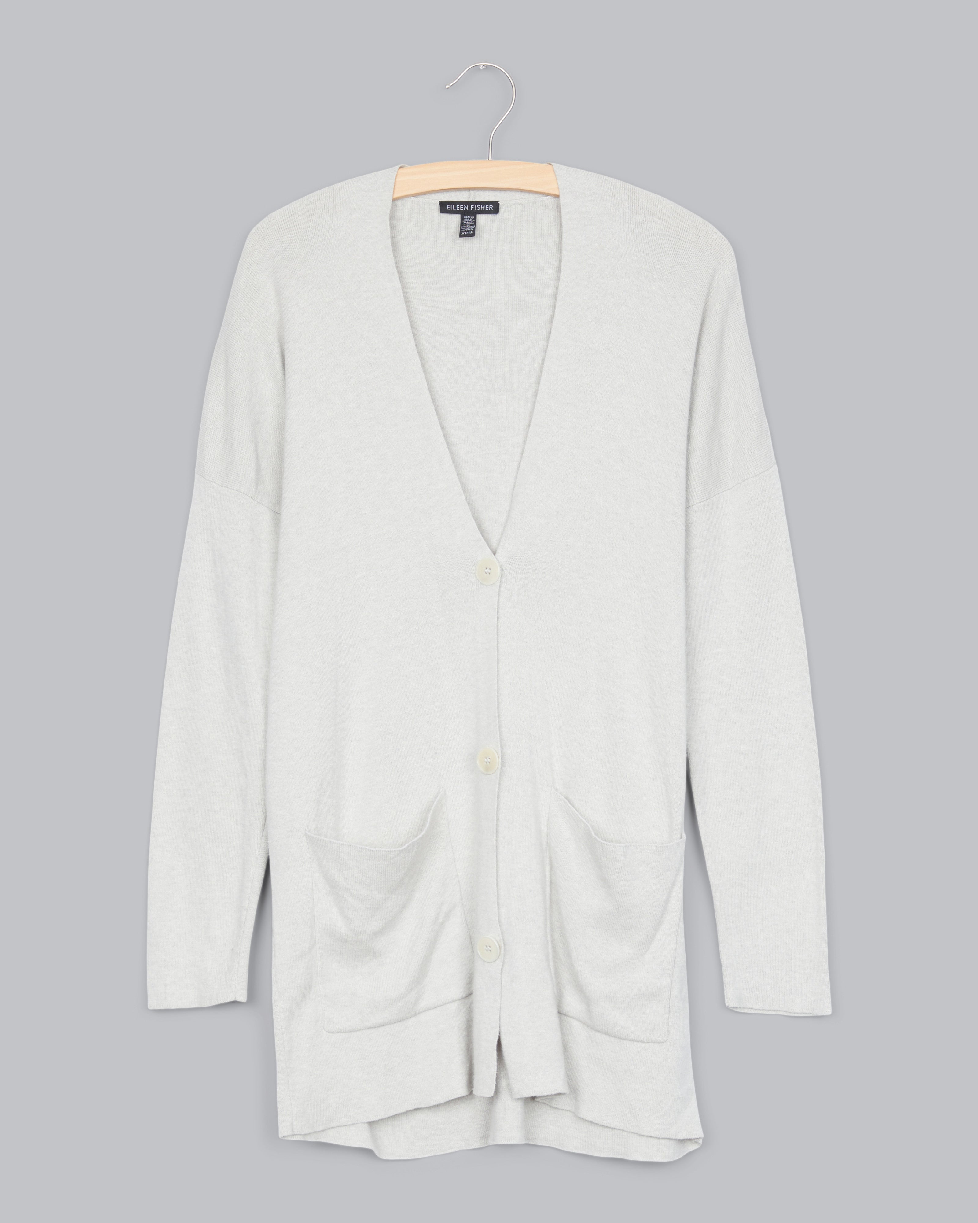 Fine Organic Cotton Silk Cardigan