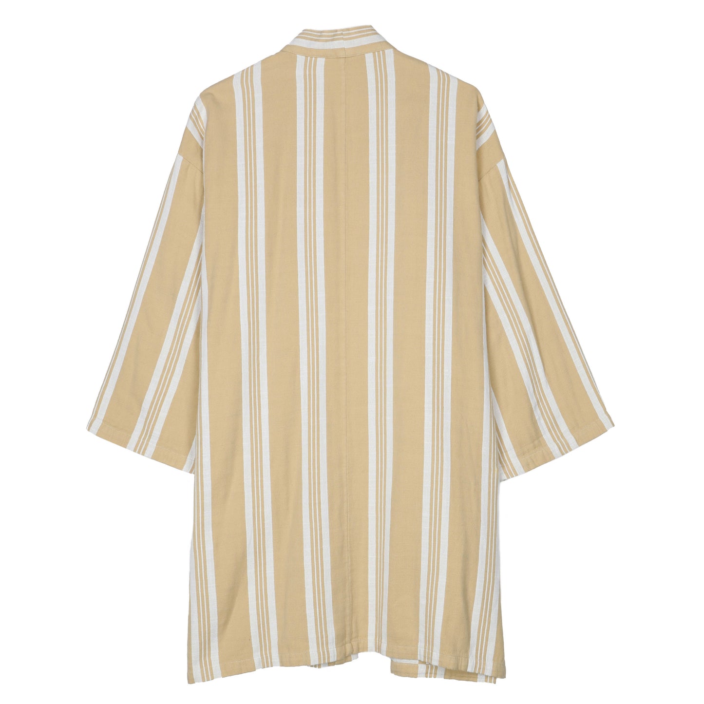 Striped Organic Cotton Doubleweave Coat