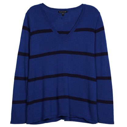 Merino Jersey Stripe Pullover