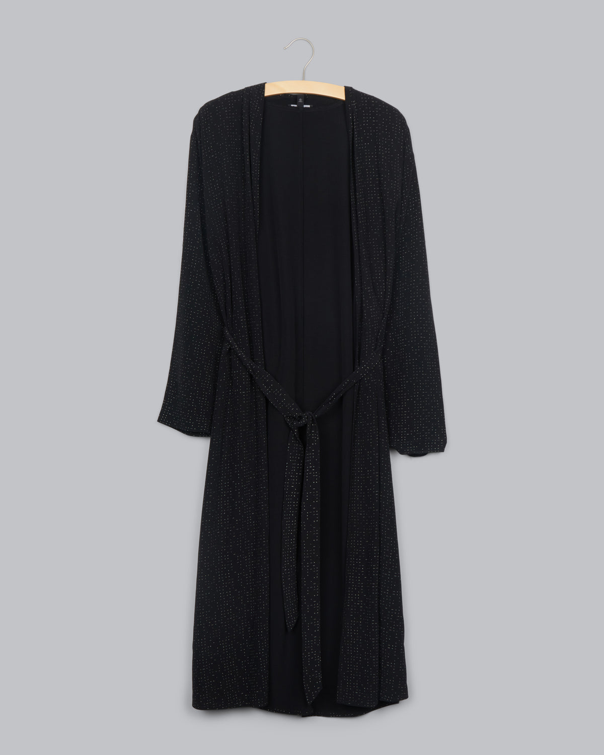 Morse Code Tencel Viscose Crepe Coat