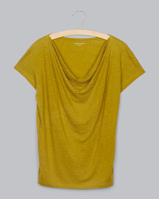 Linen Jersey with Beads Tee