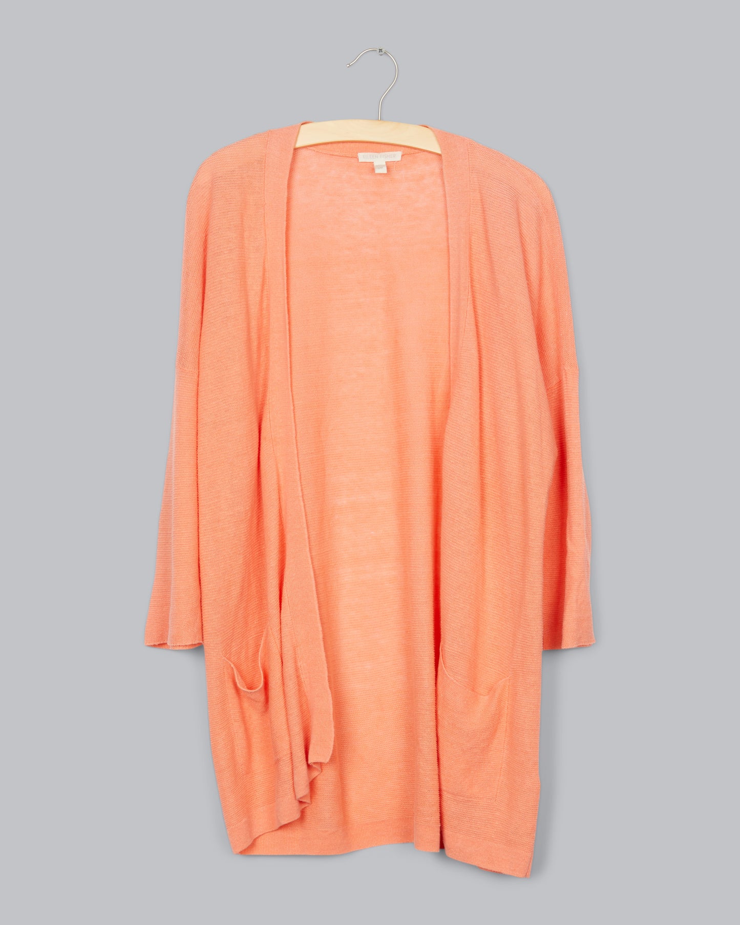 Fine Gauge Organic Linen Links Cardigan
