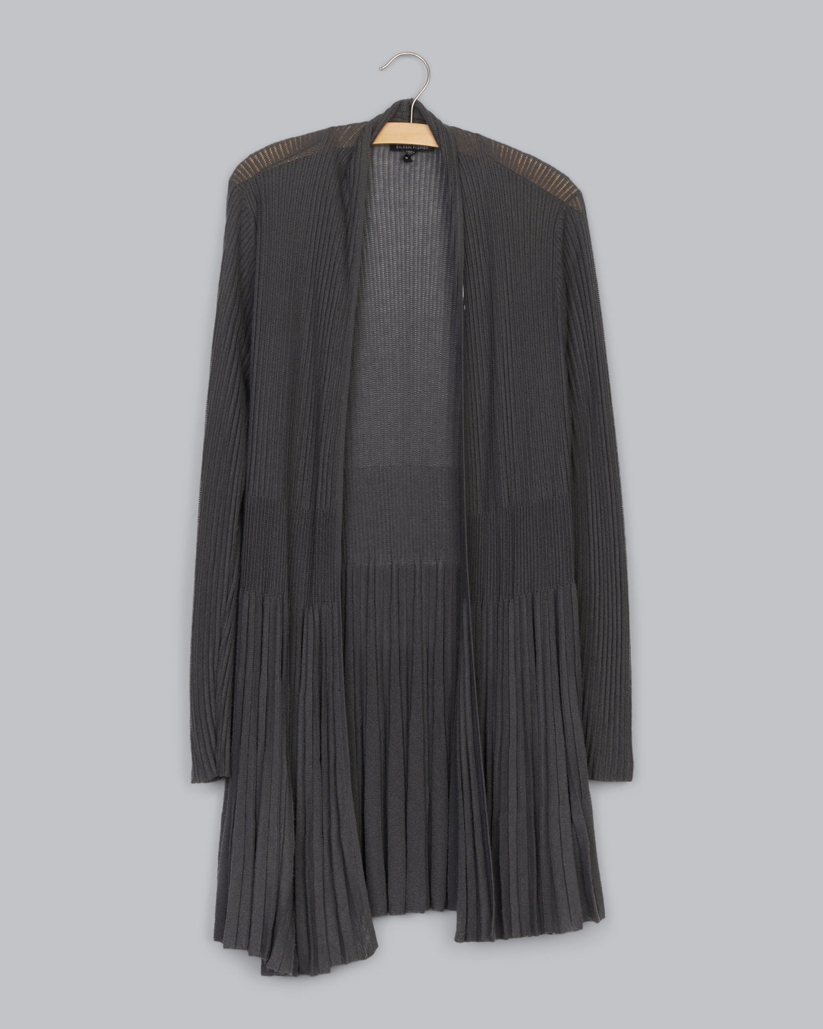 Viscose Nylon Pleat Cardigan